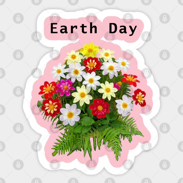 Earth Day Bouquet Sticker by ellenhenryart